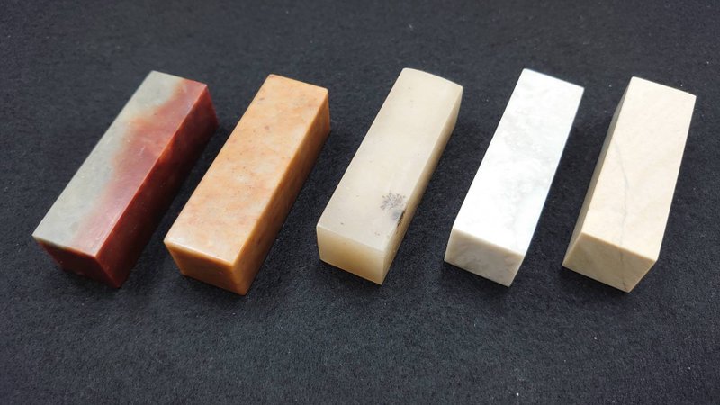 【牵手一生】结婚双面印 篆刻 姓名章 - 印章/印台 - 石头 白色