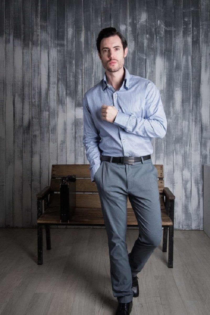 【快速出货】MHC002 曼顿2.0 亮岩灰 八口袋商旅绅士裤 - 男士长裤 - 其他材质 