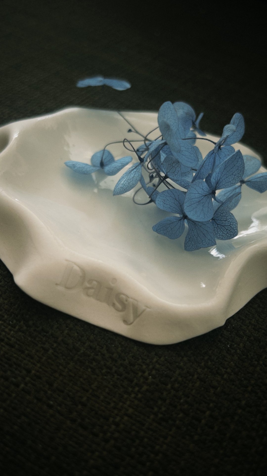 Daisy 白瓷小碟 首饰碟 白色透光 - 盘子/餐盘/盘架 - 瓷 白色