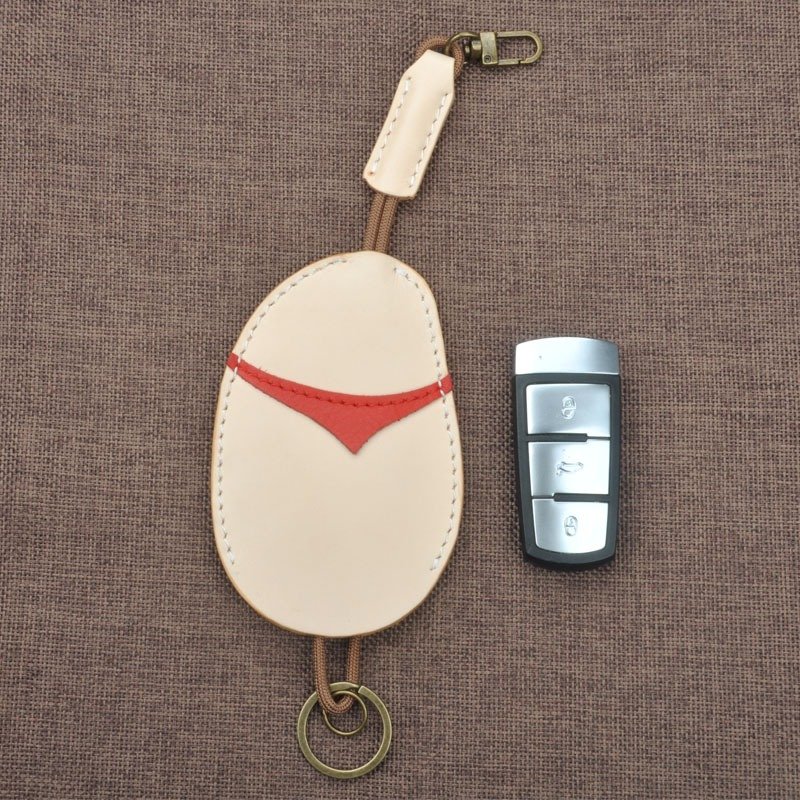 土豆君 牛皮 汽车钥匙包 家用钥匙套 免费印制英文大写字母 生肖 星座 - 钥匙链/钥匙包 - 真皮 