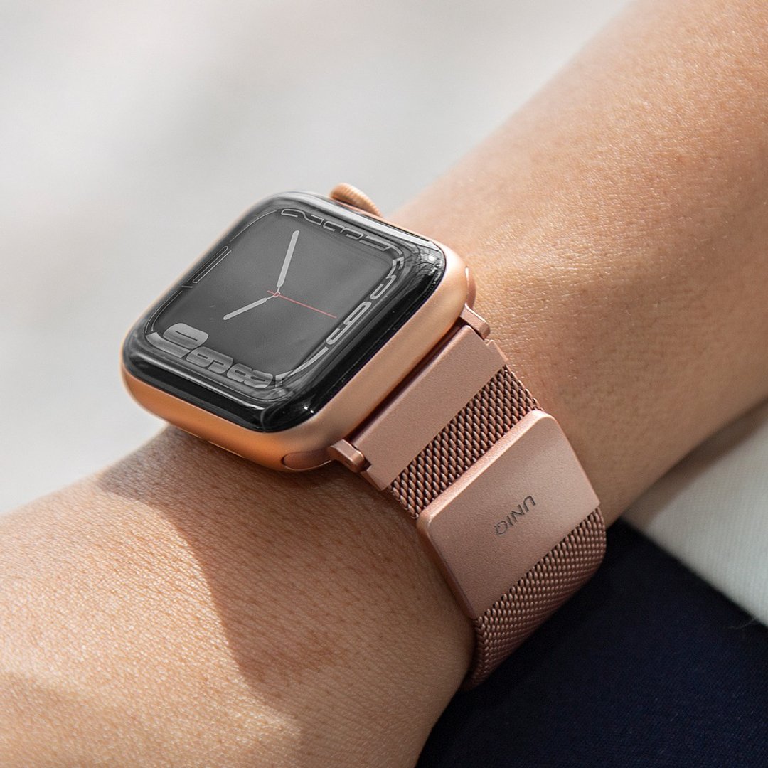 Dante Apple Watch 不锈钢米兰磁扣表带-玫瑰金 - 表带 - 不锈钢 粉红色