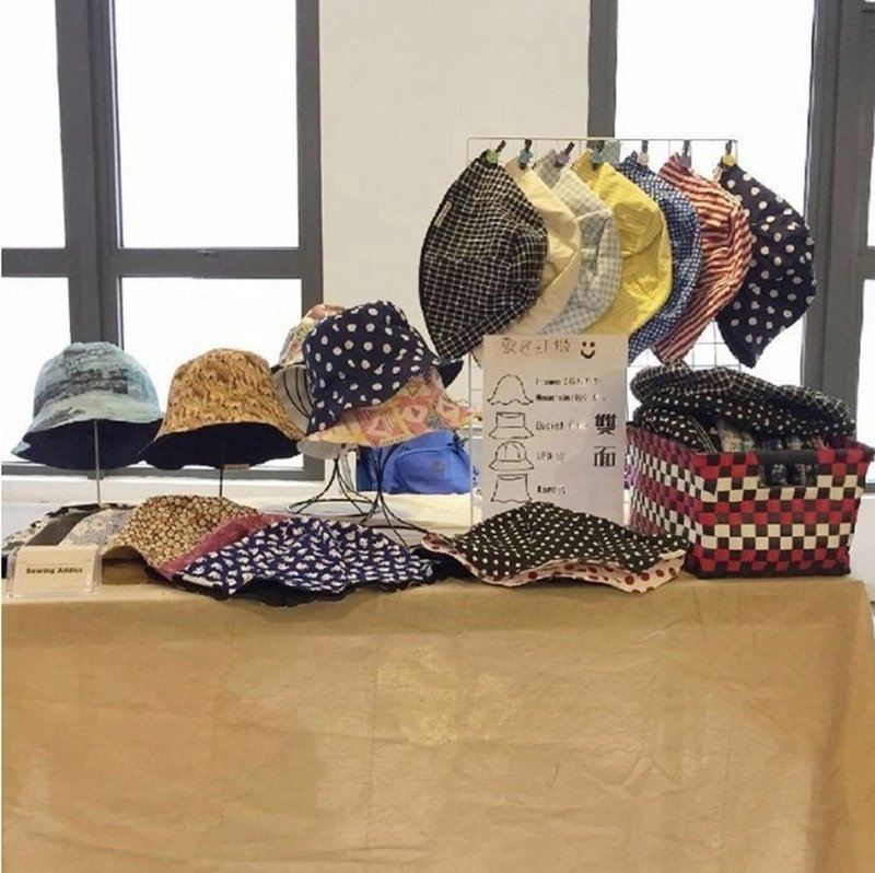 【客制化】手工双面帽子 渔夫帽 - 帽子 - 其他材质 多色