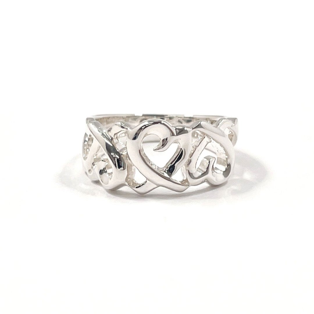 【日本直送．二手美品】9号 蒂芙尼 TIFFANY&Co. 戒指 Triple Loving Heart Paloma Picasso 银 925 - 戒指 - 纯银 银色