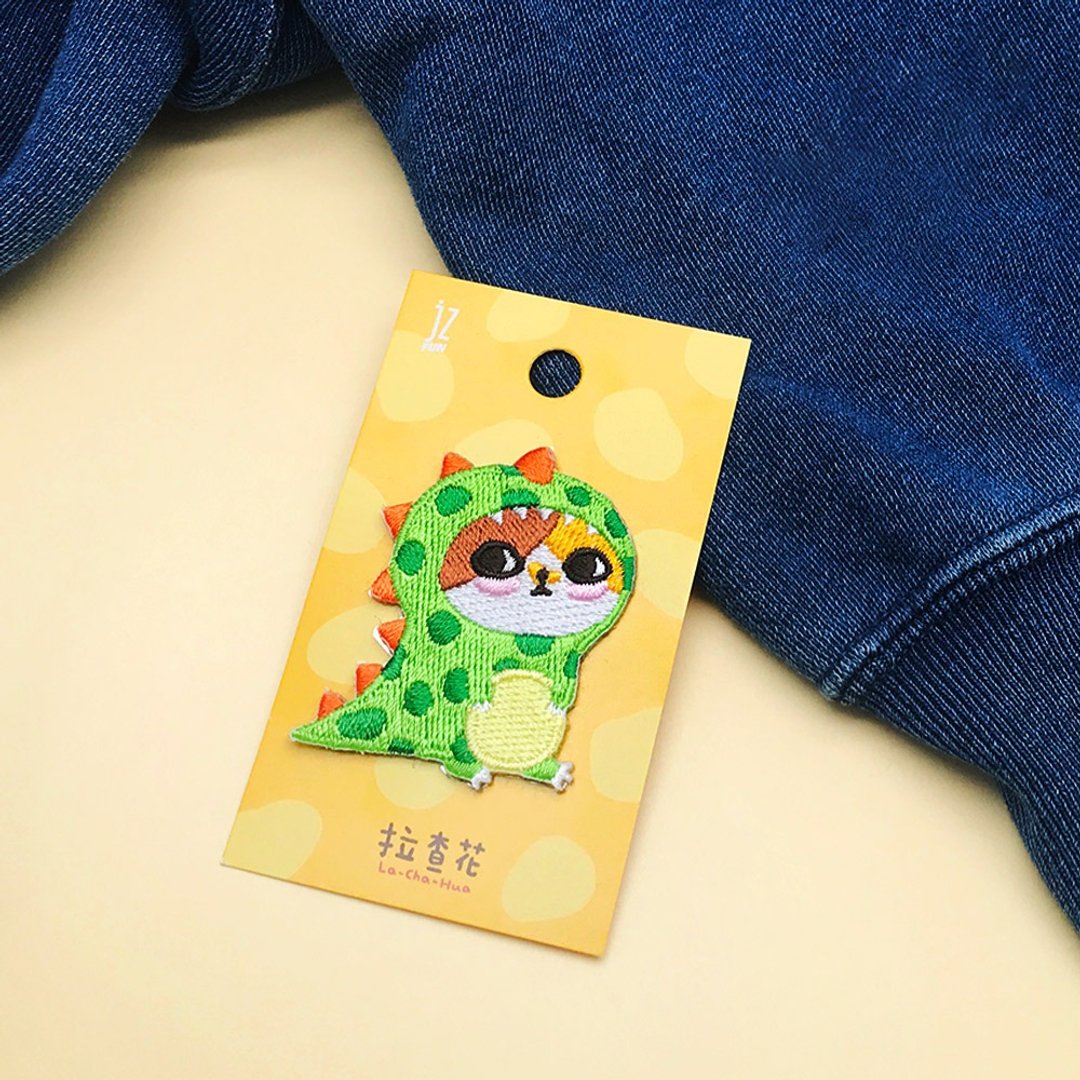 JzFun / 拉查花 刺绣装饰贴(花花龙) - 贴纸 - 绣线 多色