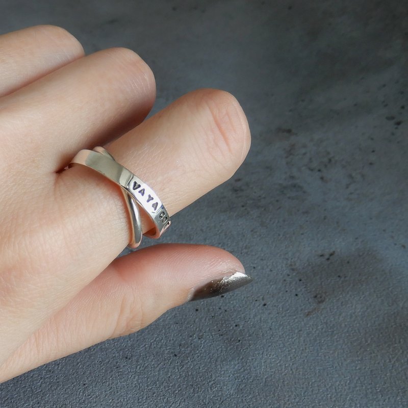 【可调整尺寸】十字戒指 S / silver R038 - 戒指 - 纯银 银色