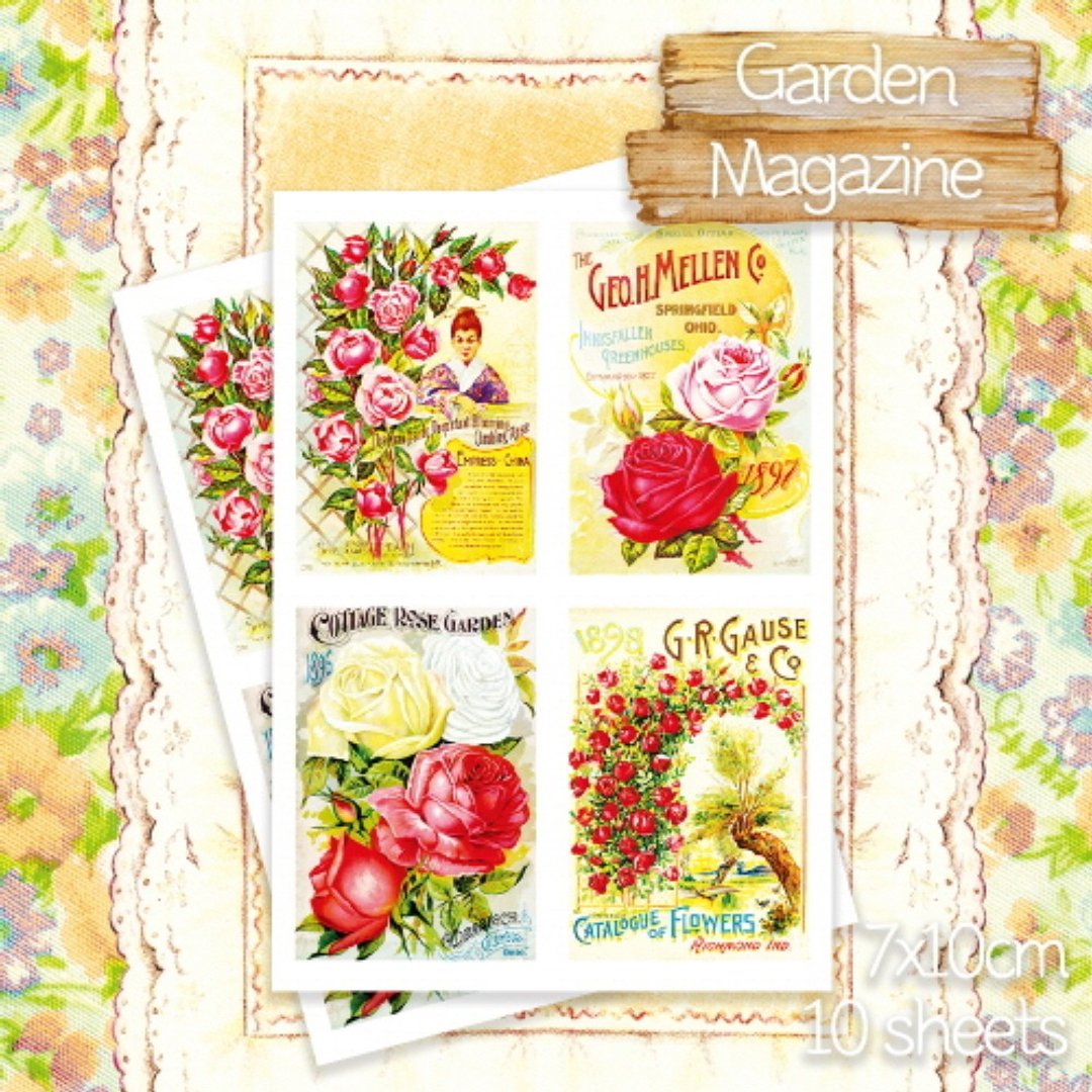 Garden Magazine Sticker (honne market) - 贴纸 - 纸 多色