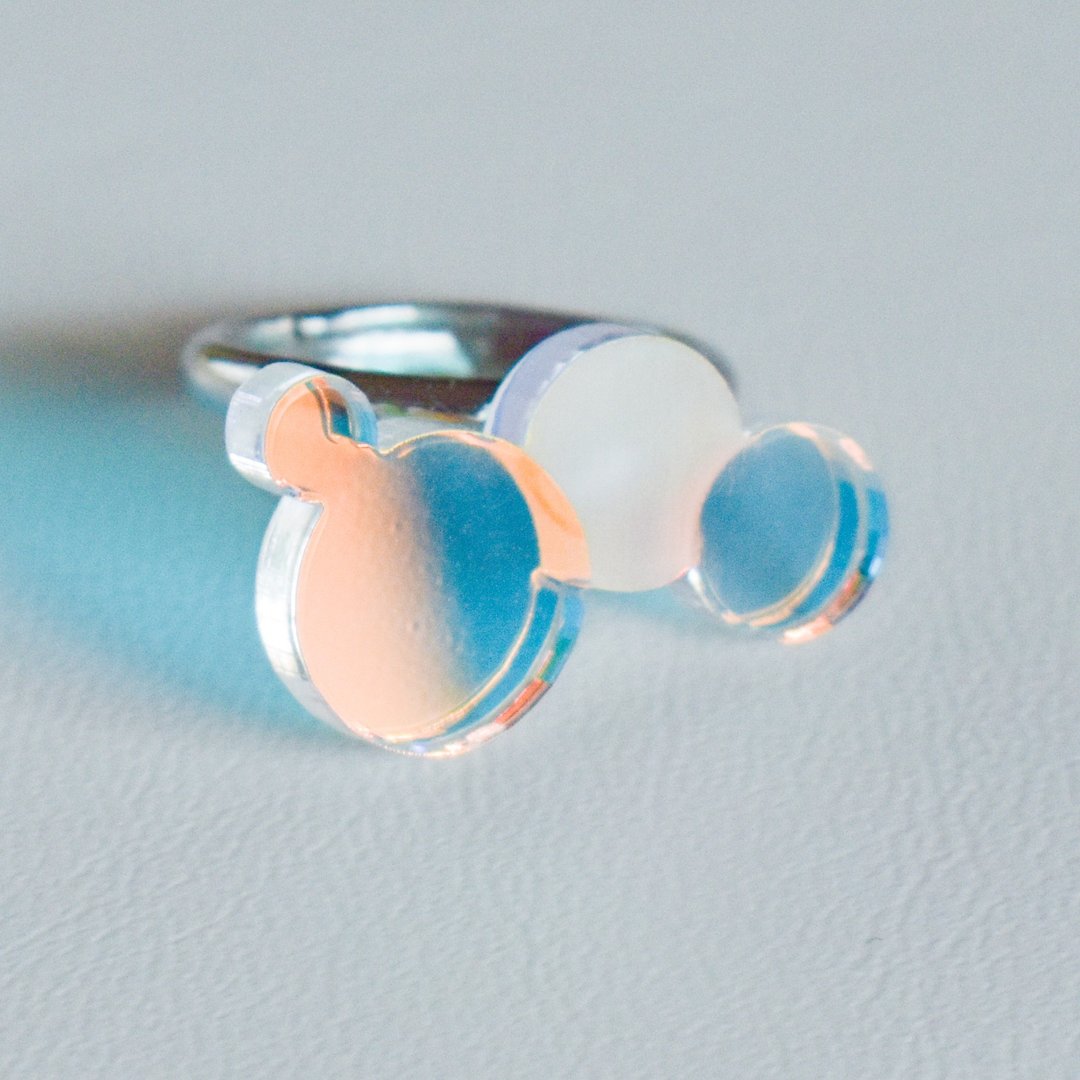 Aurora bubble ring - 戒指 - 压克力 多色