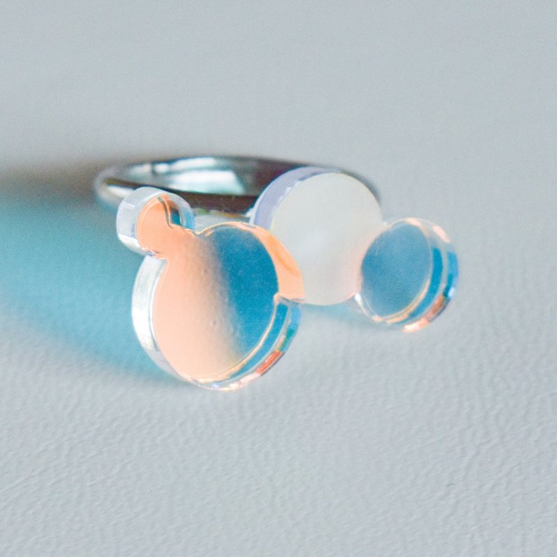 Aurora bubble ring - 戒指 - 压克力 多色