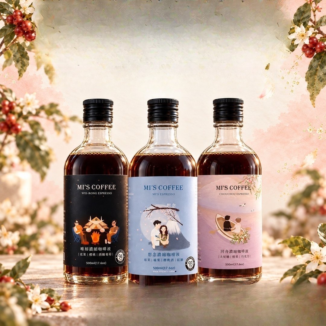 大三元浓缩咖啡液三瓶组/500ml×3 瓶/口味自由混搭 - 咖啡 - 其他材质 