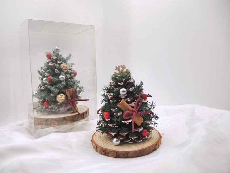 不凋雪松 松果圣诞小树  圣诞树 圣诞礼物 圣诞布置 交换礼物 - 摆饰 - 植物．花 绿色