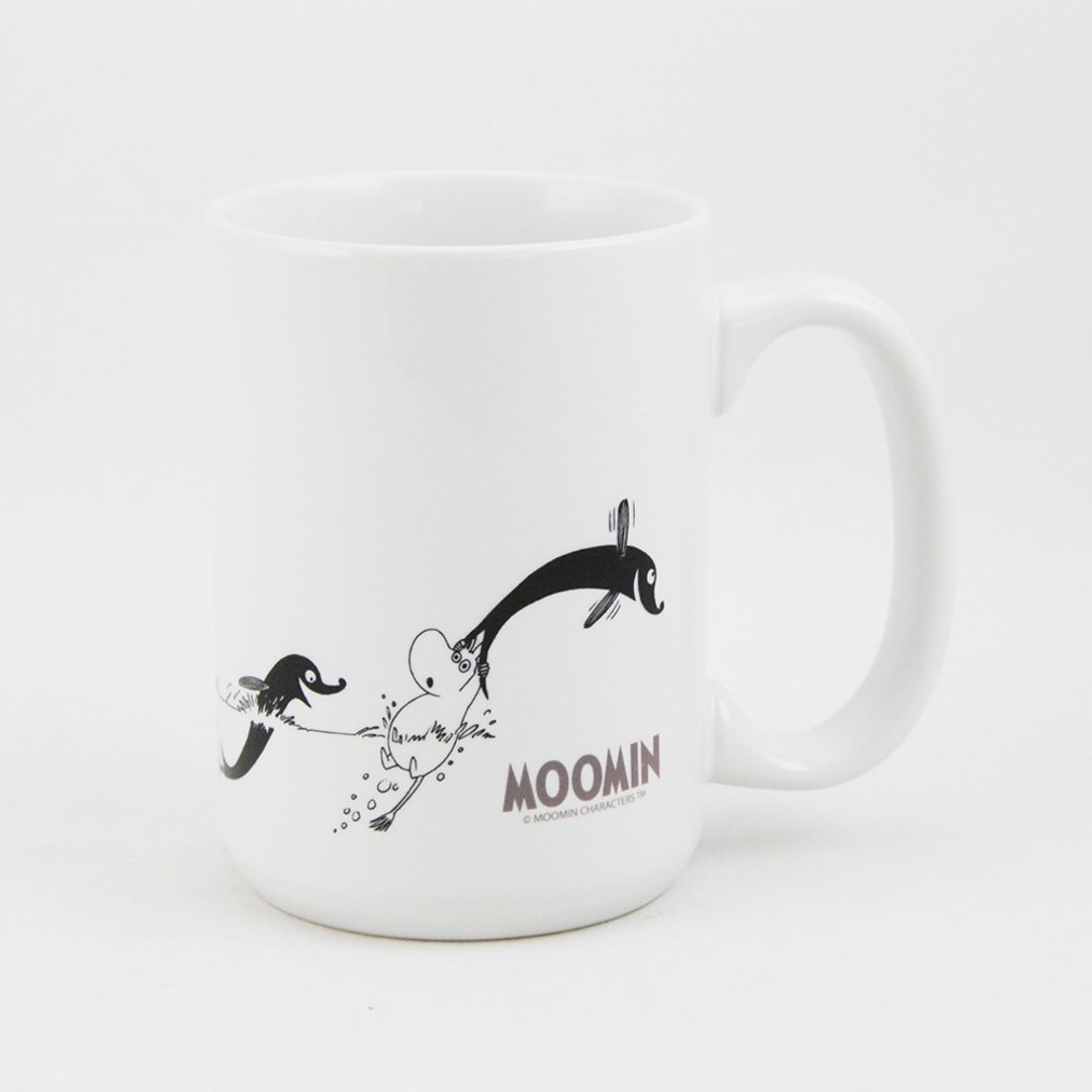 Moomin噜噜米授权 - 牛奶杯：【春天的尾巴】 - 咖啡杯/马克杯 - 瓷 黑色
