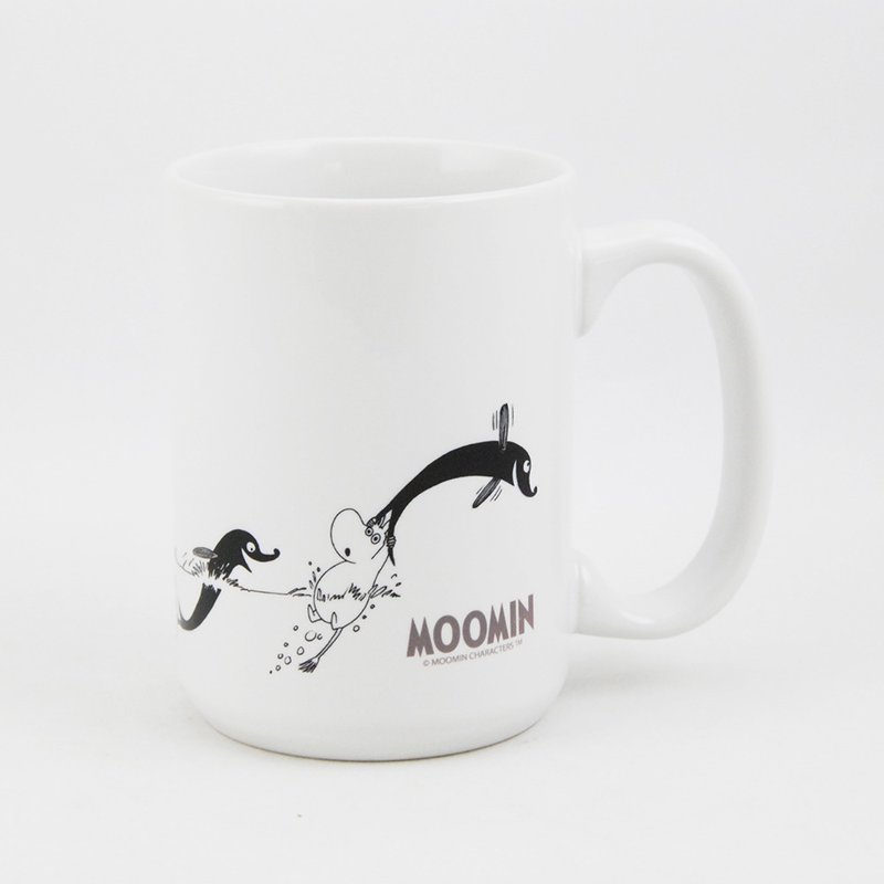 Moomin噜噜米授权 - 牛奶杯：【春天的尾巴】 - 咖啡杯/马克杯 - 瓷 黑色