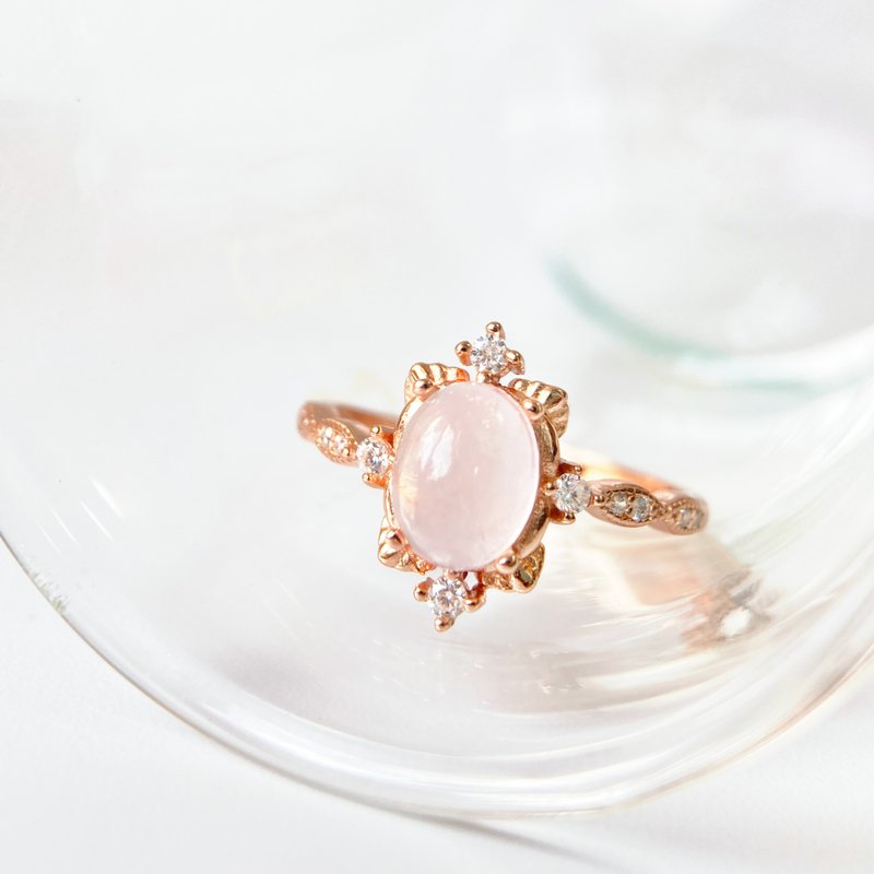 2件85折 | 马达加斯加粉晶纯银戒指 (SI级) - 戒指 - 纯银 