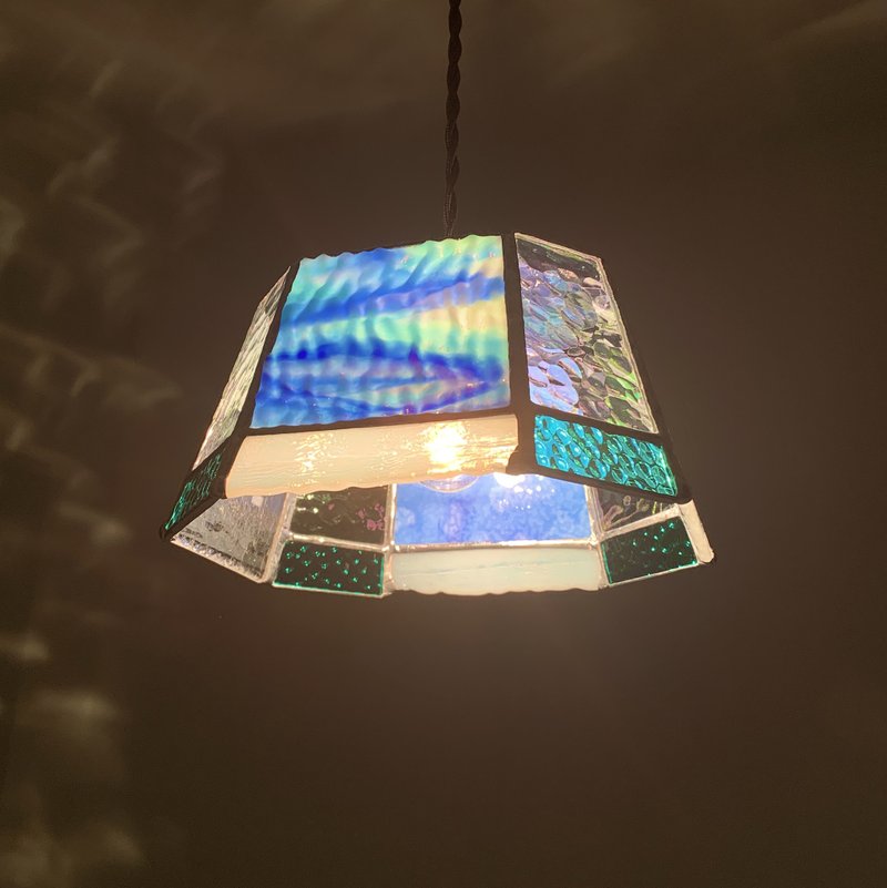 Seaside night ・ Pendant light blue that feels the sea - 灯具/灯饰 - 玻璃 蓝色