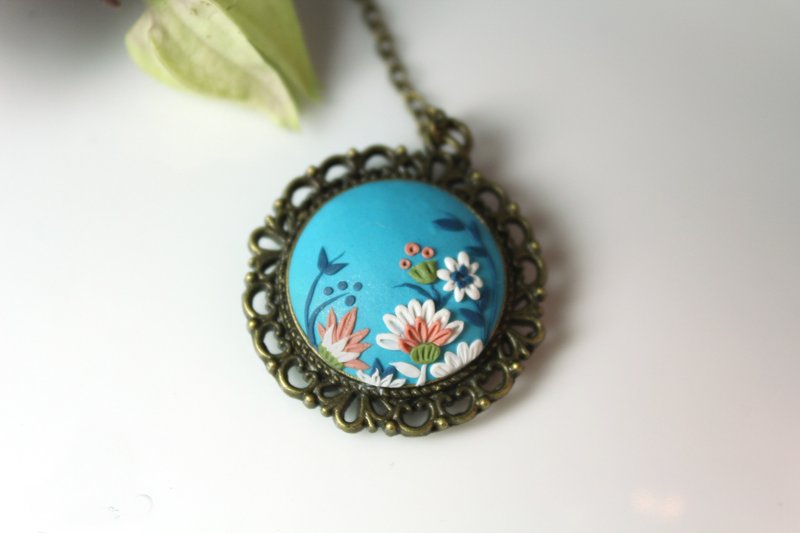 享受阅读花系列 - 书签 - 其他材质 蓝色