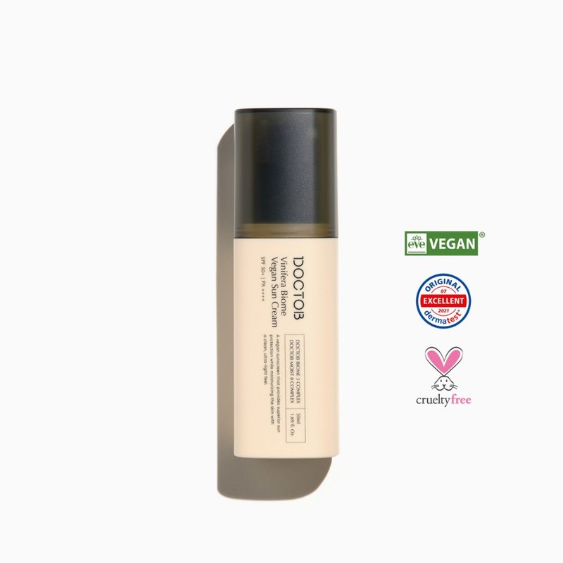 Vinifera Biome 水感修护防晒乳 - DOCTOB韩国纯素保养品牌 - 底妆 - 其他材质 