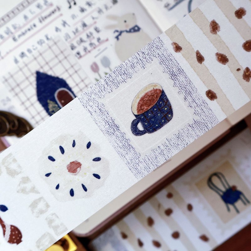 旧调  盐系轻复古可爱PET 和纸胶带 - 纸胶带 - 其他材质 多色