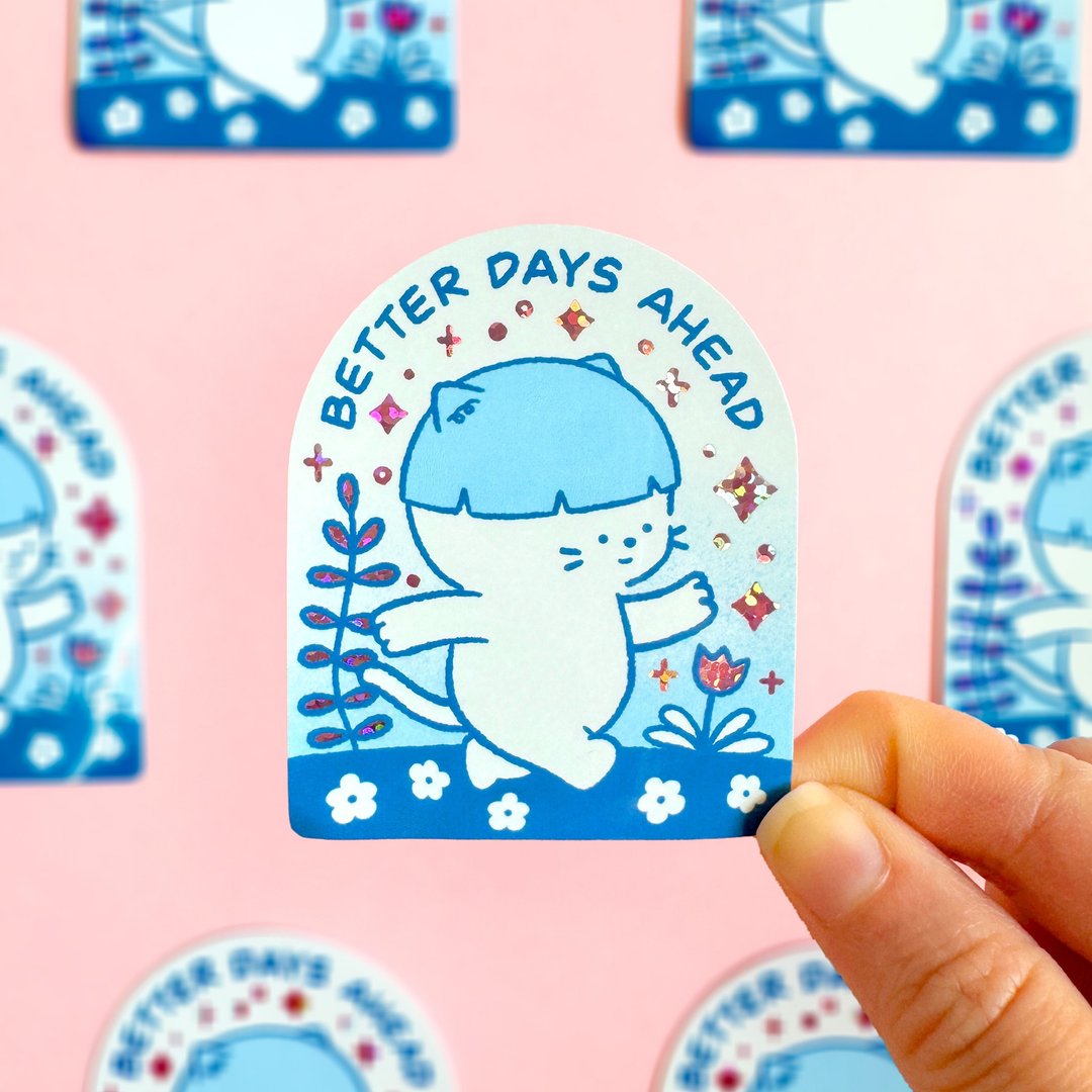 雷射切割贴纸 - Better Days Ahead - 贴纸 - 防水材质 