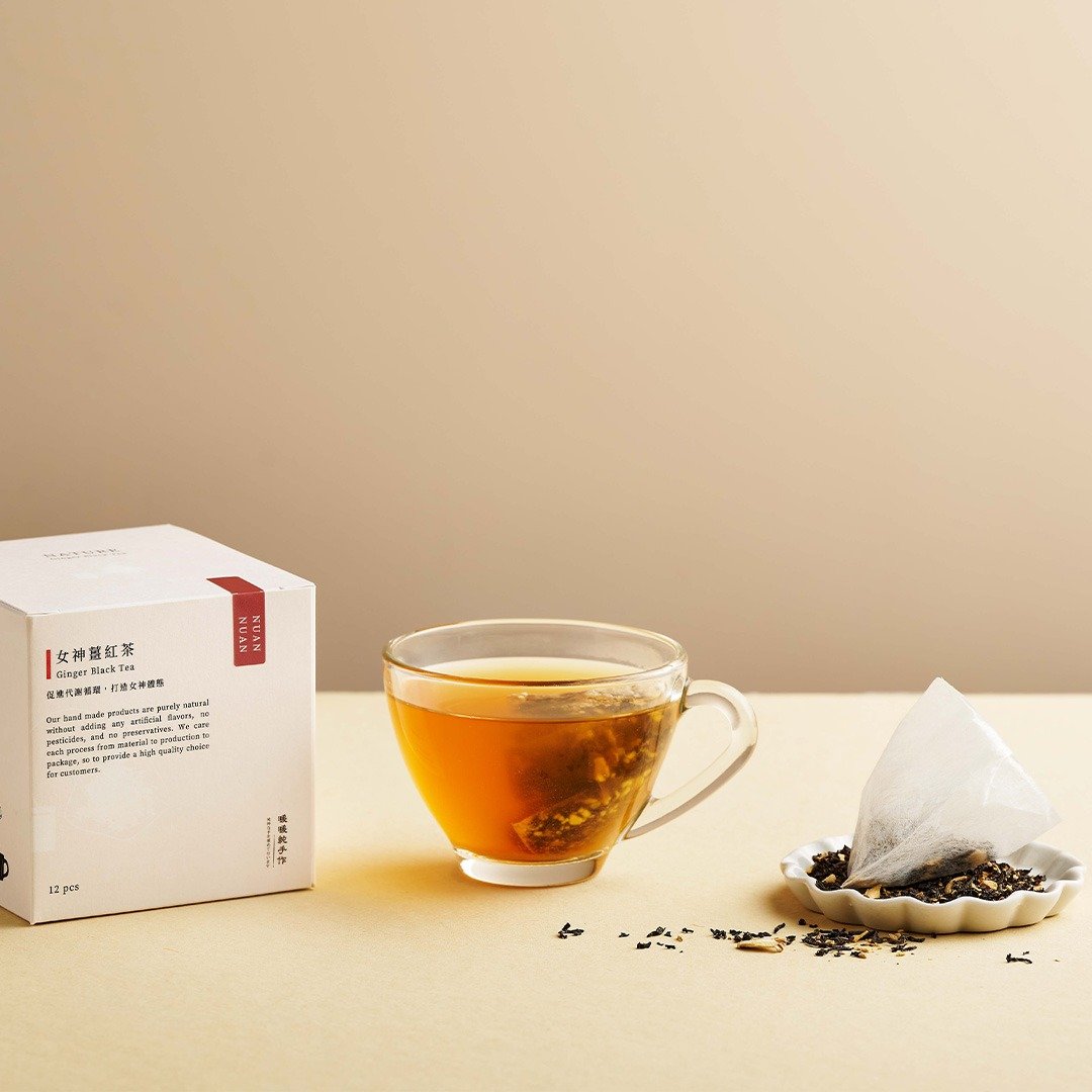 上班族超人气【女神姜红茶 12入】帮助代谢 久坐必备 - 茶 - 新鲜食材 