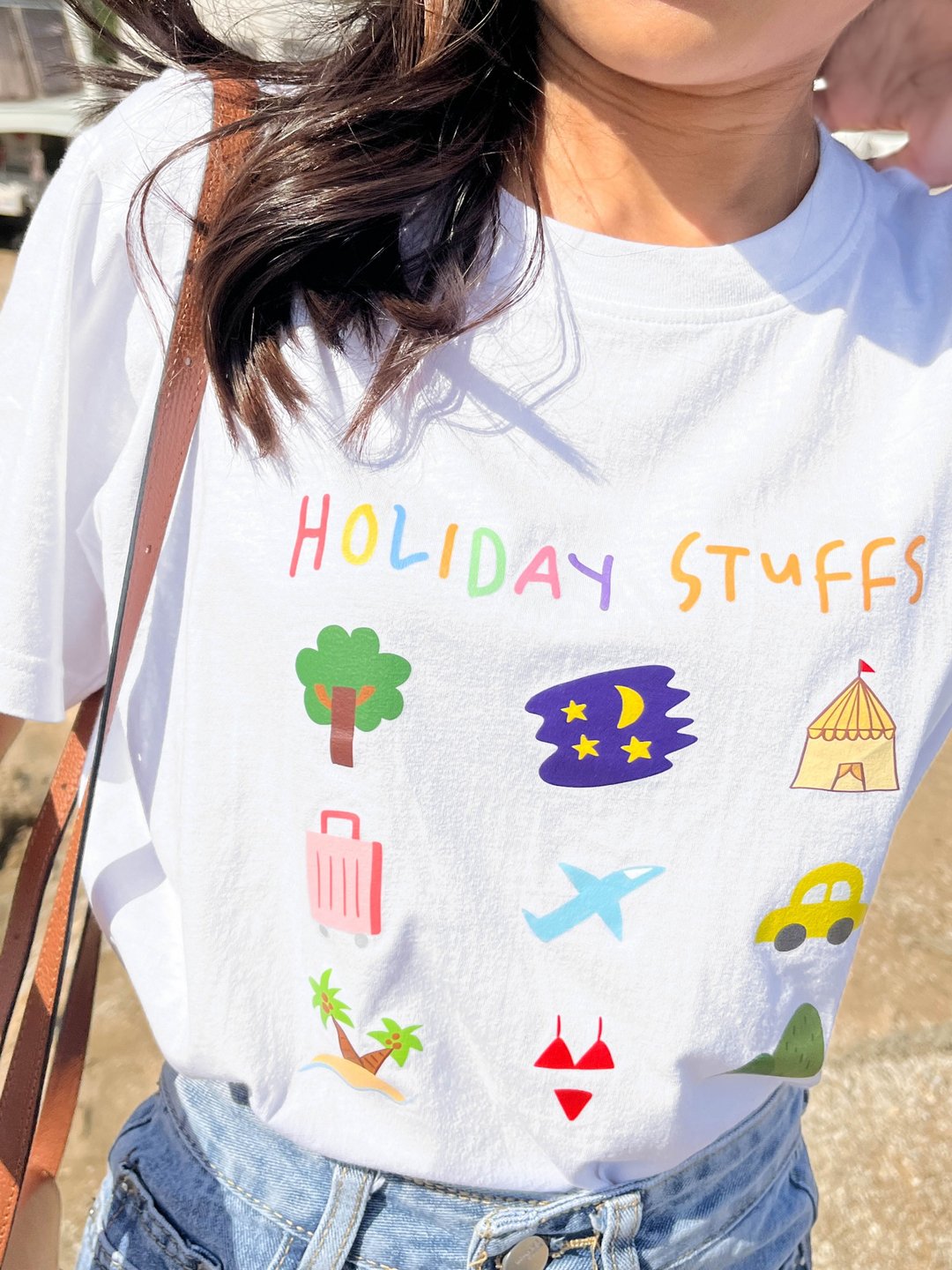 T-Shirt cotton 100% | Holiday collection - 中性连帽卫衣/T 恤 - 棉．麻 