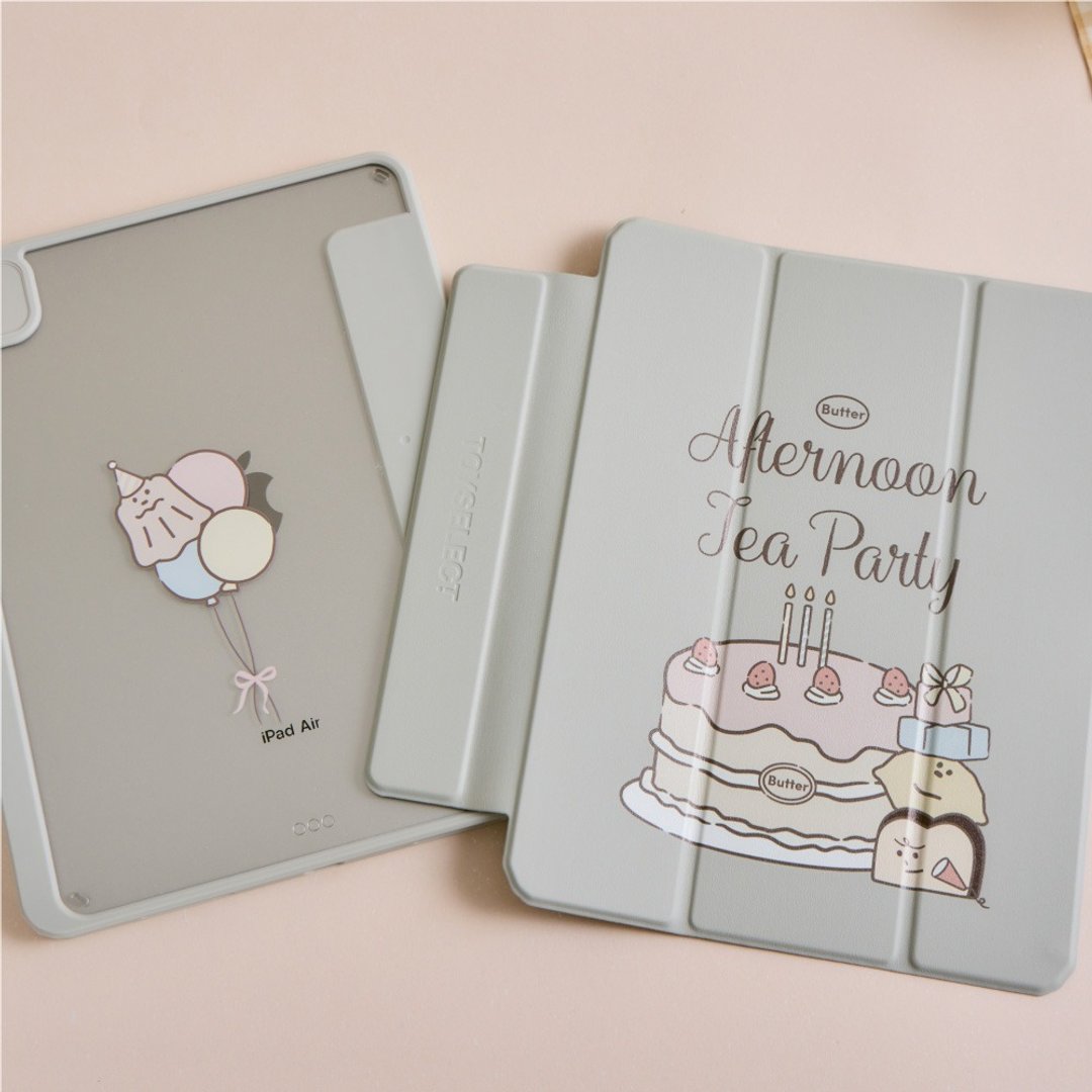 The Butters 草莓蛋糕强悍磁吸 iPad 三折/Y 折保护壳 - 平板/电脑保护壳 - 塑料 多色