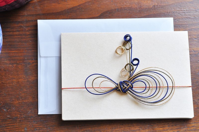 Greeting card - Ribbon - 4 - 卡片/明信片 - 纸 卡其色