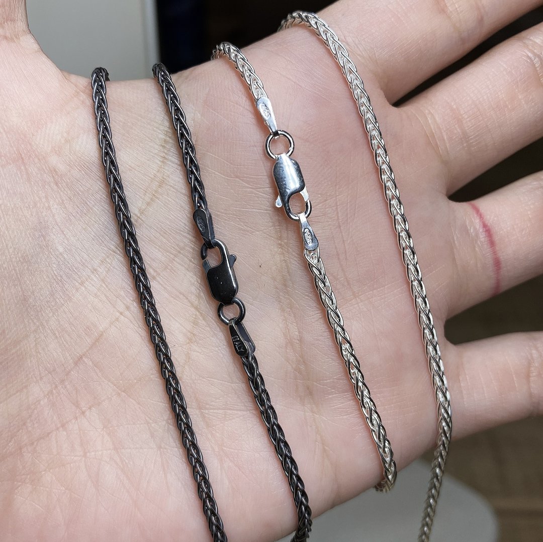 蛇链 / 925纯银项链 / 2.1mm - 项链 - 纯银 银色