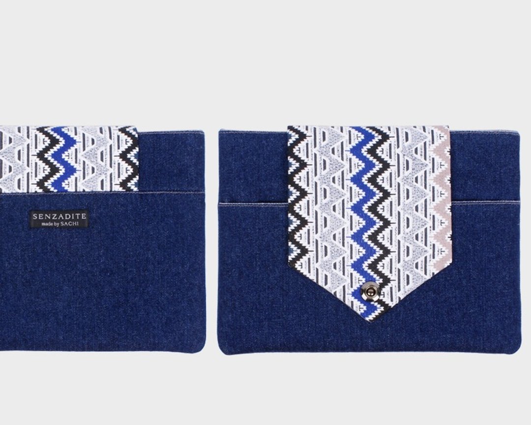 Youth iPad case and handbag 2 WAY bag - 电脑包 - 其他材质 蓝色