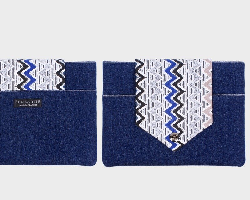 Youth iPad case and handbag 2 WAY bag - 电脑包 - 其他材质 蓝色