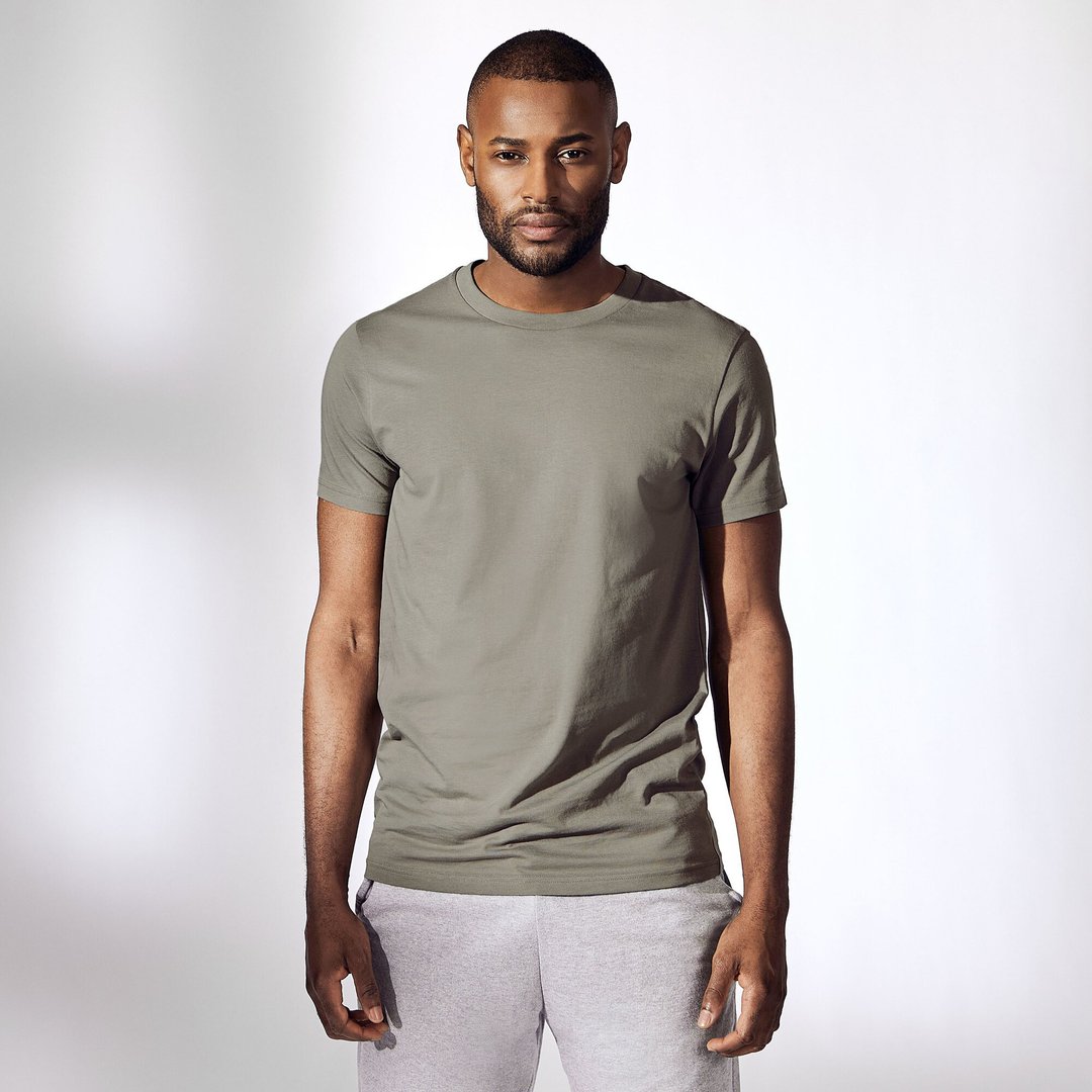 北欧极简 - 100%有机棉经典圆领T恤 / 素Tee / T-shirt 男 (绿) - 男装上衣/T 恤 - 棉．麻 绿色