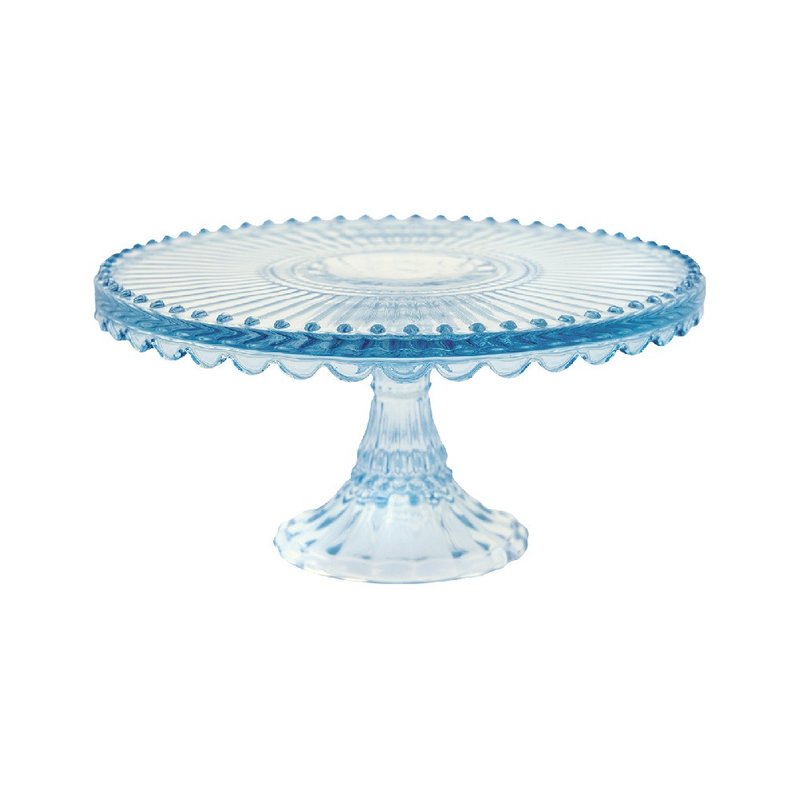 【新品】丹麦GreenGate Alice pale blue 玻璃蛋糕架 M - 盘子/餐盘/盘架 - 玻璃 多色