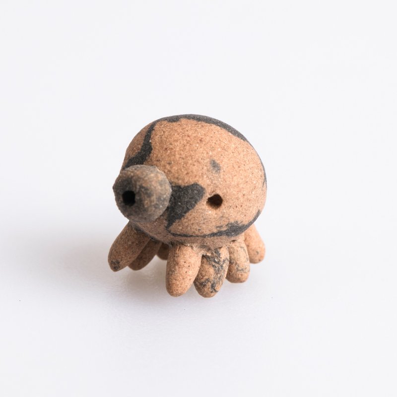 走路章鱼系列—彩绘章鱼 - 摆饰 - 陶 咖啡色