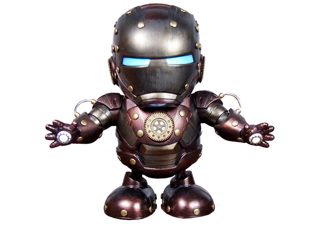 蒸汽朋克 steampunk 电动 跳舞 钢铁侠玩具 手办模型 - 其他 - 其他材质 红色
