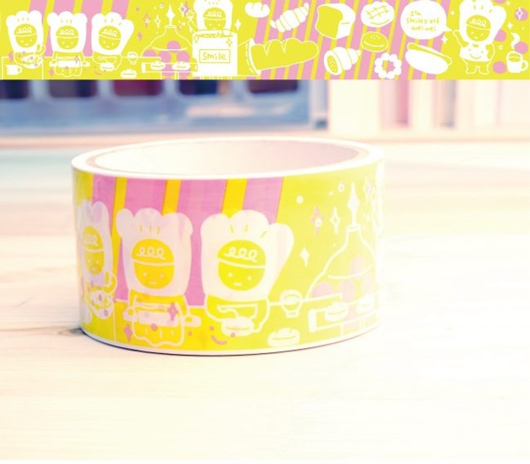 weiwei DIY你的微笑生活Smiley Tape/ Big/ 美食飨宴 - 贴纸 - 塑料 