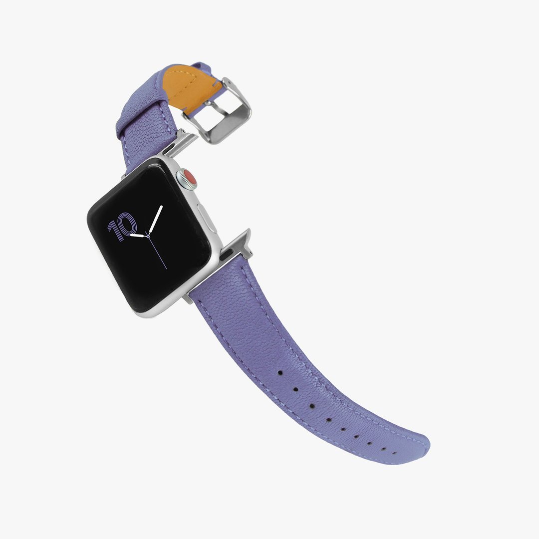 定制化礼物意大利真皮革表带Apple Watch 紫色_01378 - 表带 - 真皮 紫色