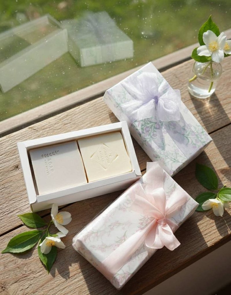 手工皂礼盒-- 2颗入 (B) 生日礼物 情人节  办公室 - 肥皂/手工皂 - 其他材质 