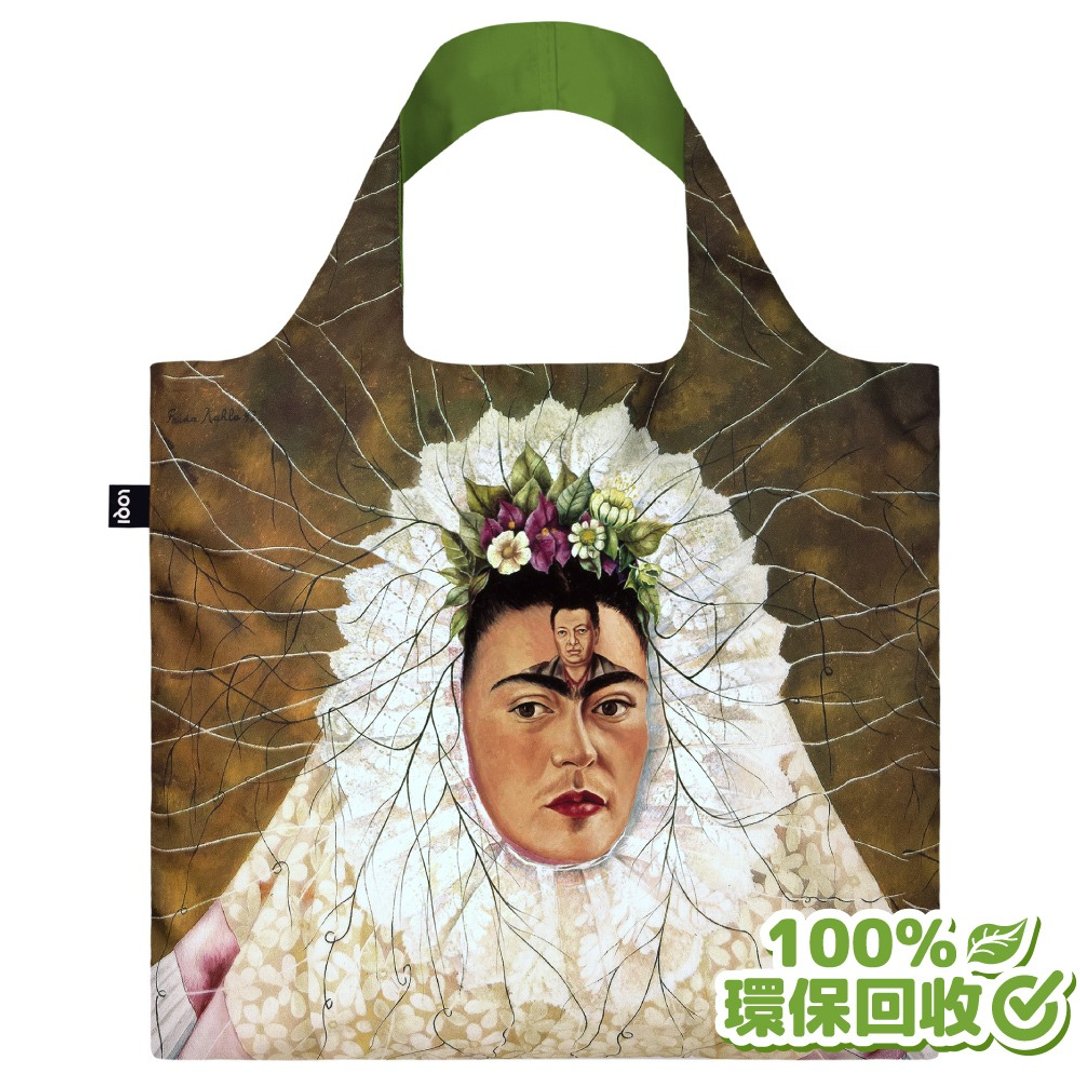 LOQI 环保材质春卷包- (芙烈达-卡萝特瓦纳装)(无扣带、无暗袋) - 侧背包/斜挎包 - 聚酯纤维 多色