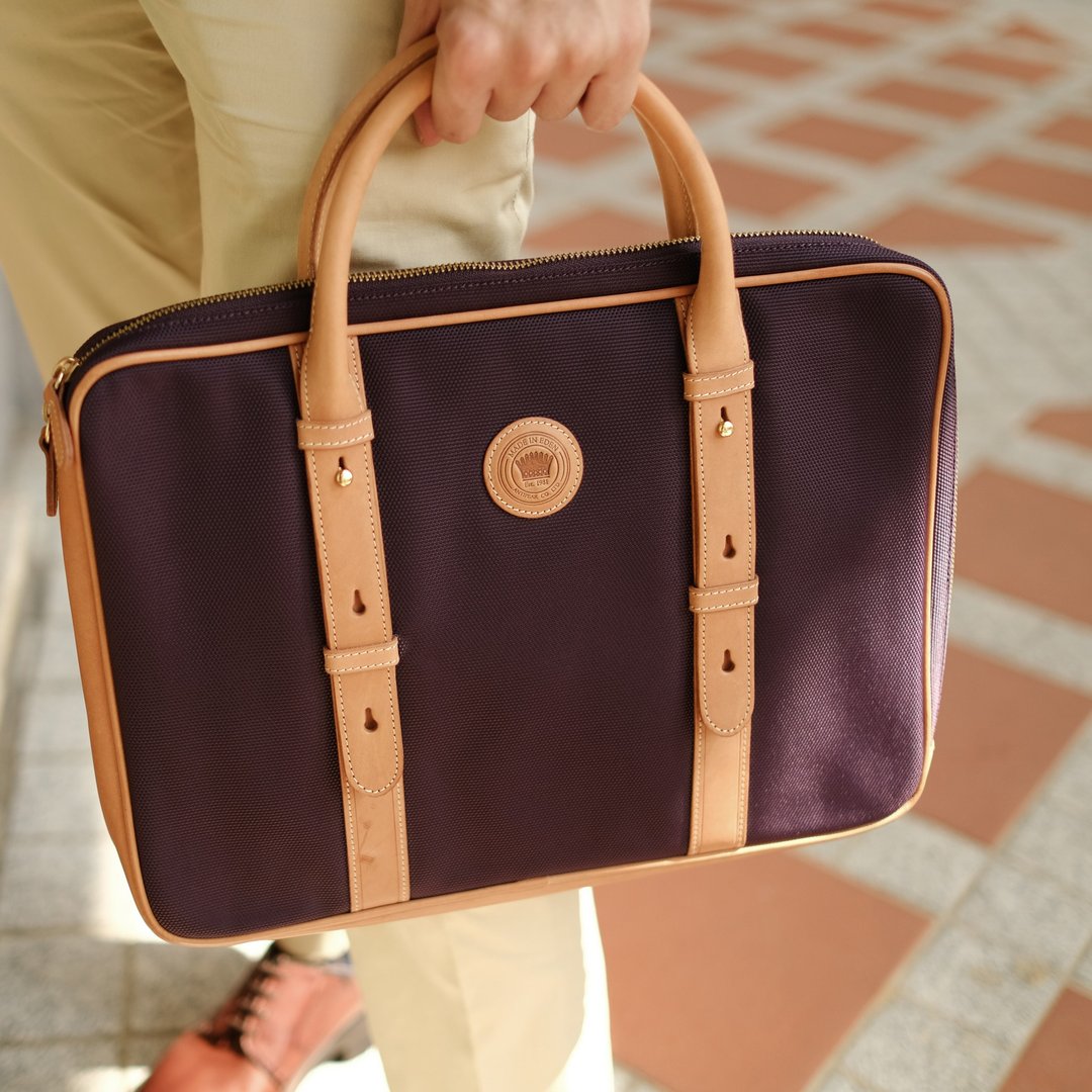 Laptop Case|手提包|手提袋|公文包|笔电包|手袋|托特包|礼物 - 手拿包 - 真皮 紫色