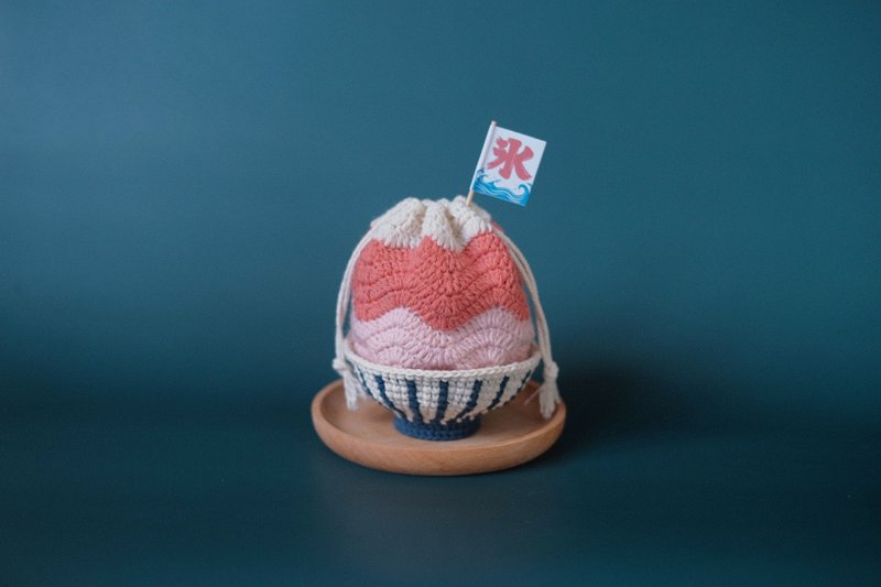 假日湖编 | 夏日冰束口袋 - 零钱包 - 棉．麻 