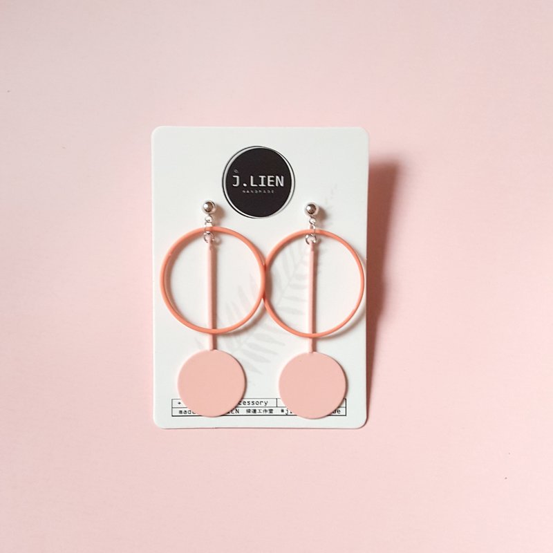 糖果专卖店-草莓 耳针/耳夹 手工耳环 韩国直送 - 耳环/耳夹 - 其他金属 粉红色