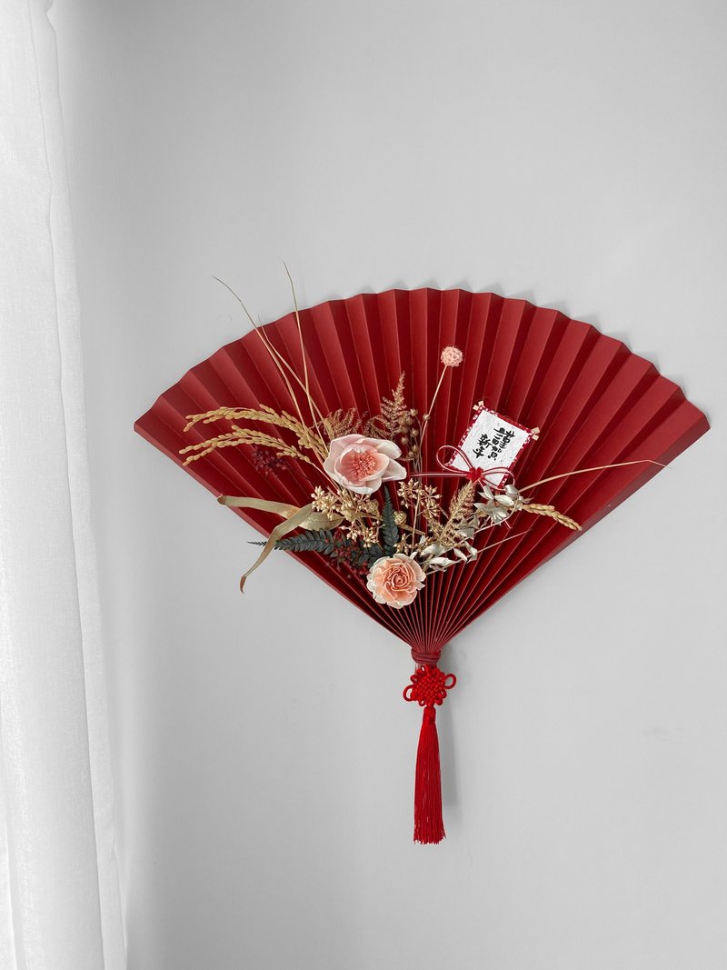 花开富贵扇 / 贺年花礼 过年装饰 - 摆饰 - 其他材质 