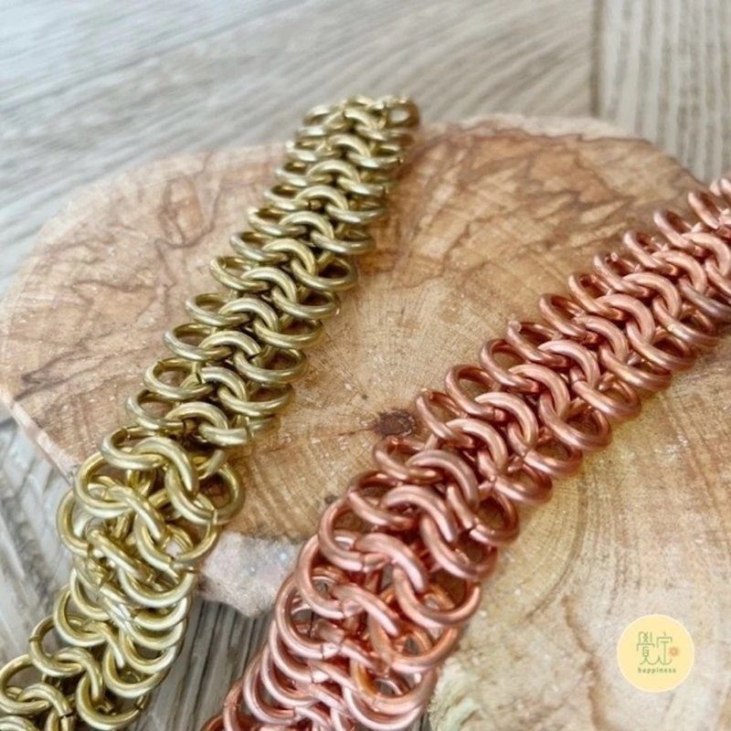 圈圈循环手链 纯铜链 手环 - 手链/手环 - 铜/黄铜 金色