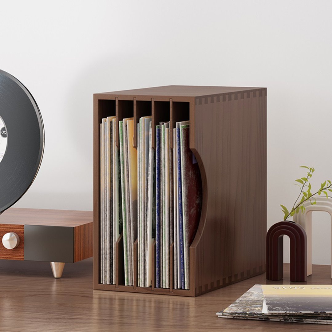 Gramovox 黑胶唱片收纳盒 - 收纳用品 - 木头 