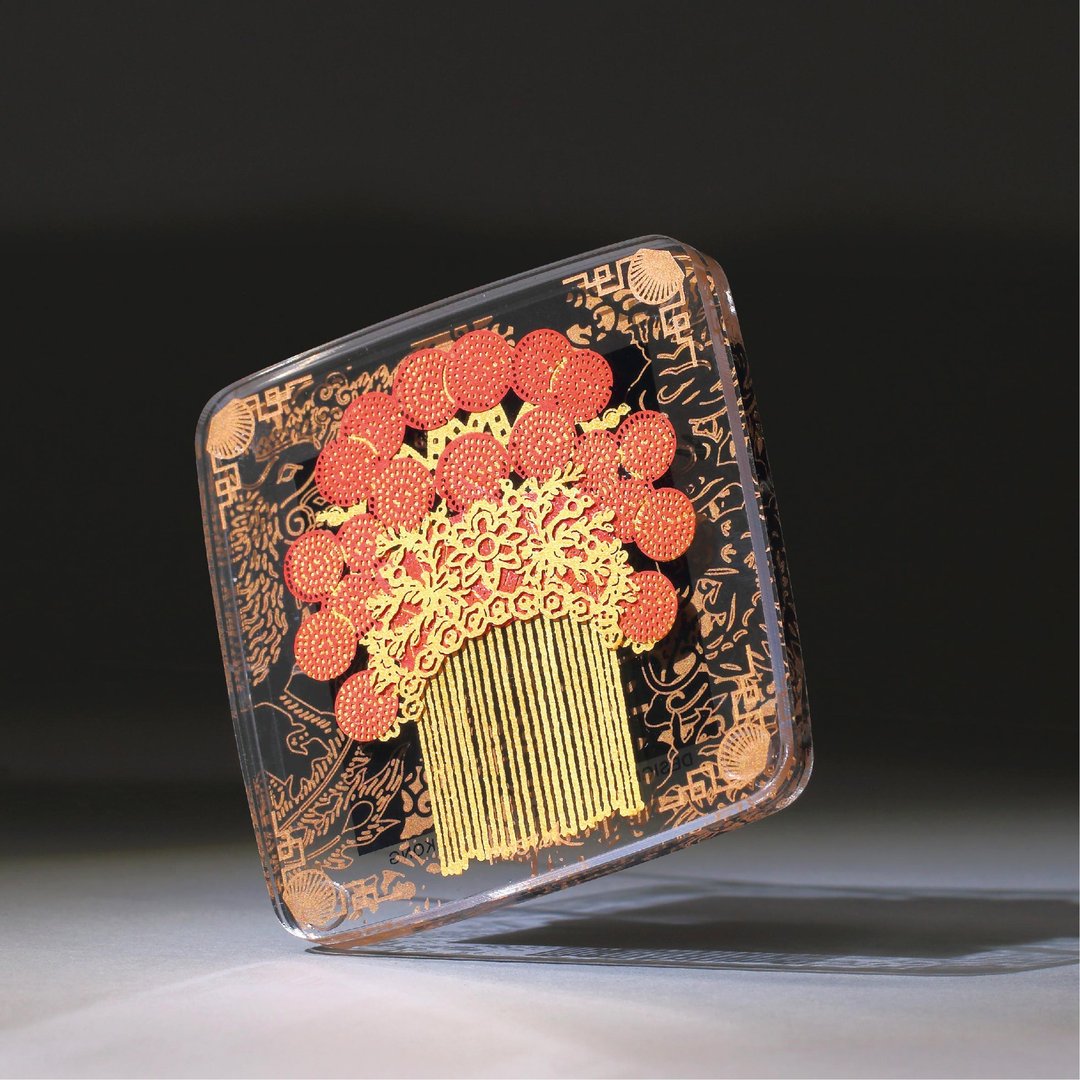 凤冠 POSTalk 纸艺术磁石贴 香港文化系列 (PM-04) - 冰箱贴/磁贴 - 其他材质 多色