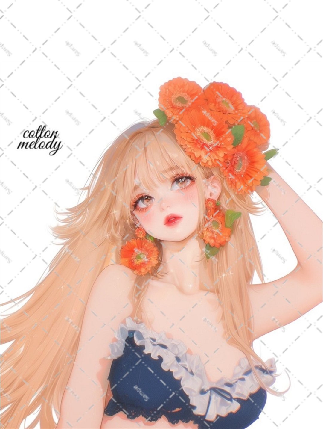 original sticker no.6166 人物贴纸 原创贴纸 人物贴纸 女孩贴纸 原创人物贴纸 - 贴纸 - 纸 