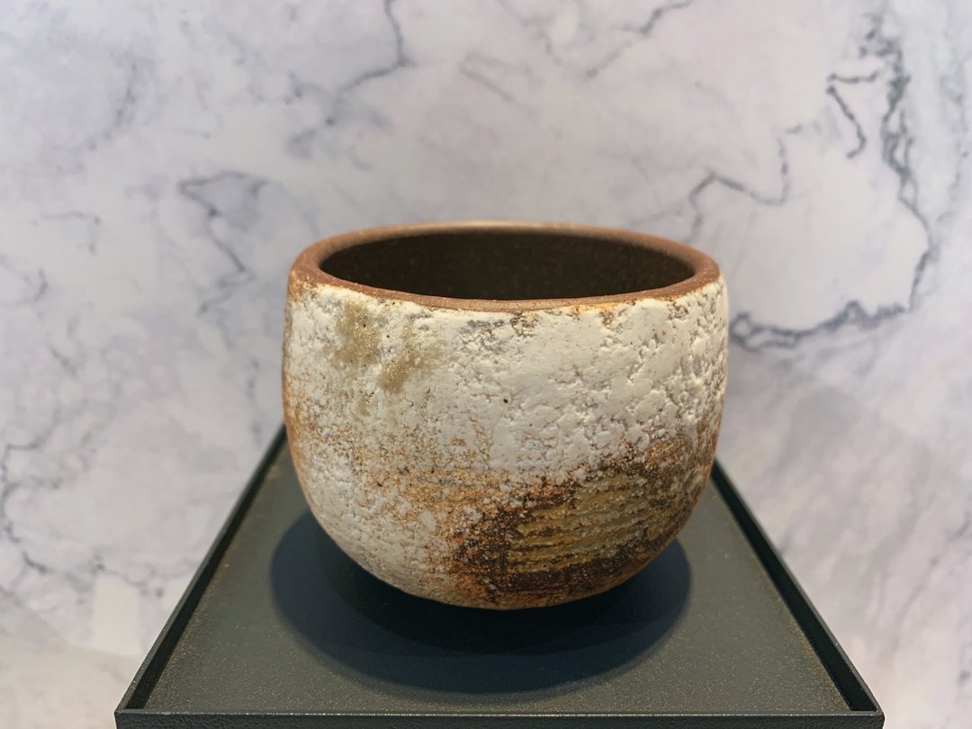 李仁嵋柴烧岩矿茶杯(精选雪白版D) - 茶具/茶杯 - 陶 咖啡色