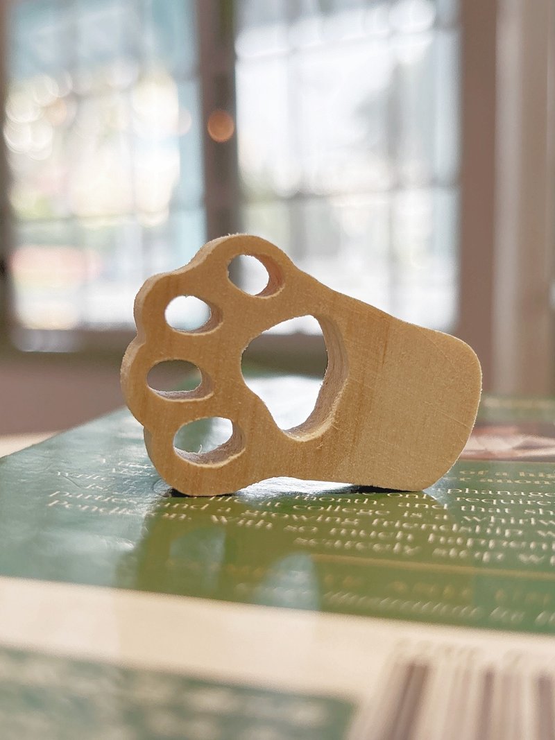 猫爪_ 疗愈肉球磁铁 - 冰箱贴/磁贴 - 木头 