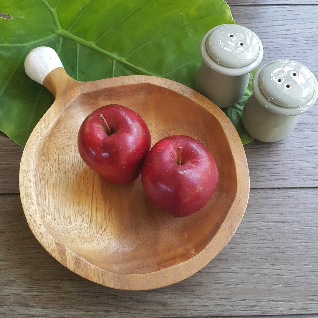 Acacia wood serving  tray in octagon(1 pc) ,desserts, snacks, cookie ,salad - 盘子/餐盘/盘架 - 木头 咖啡色