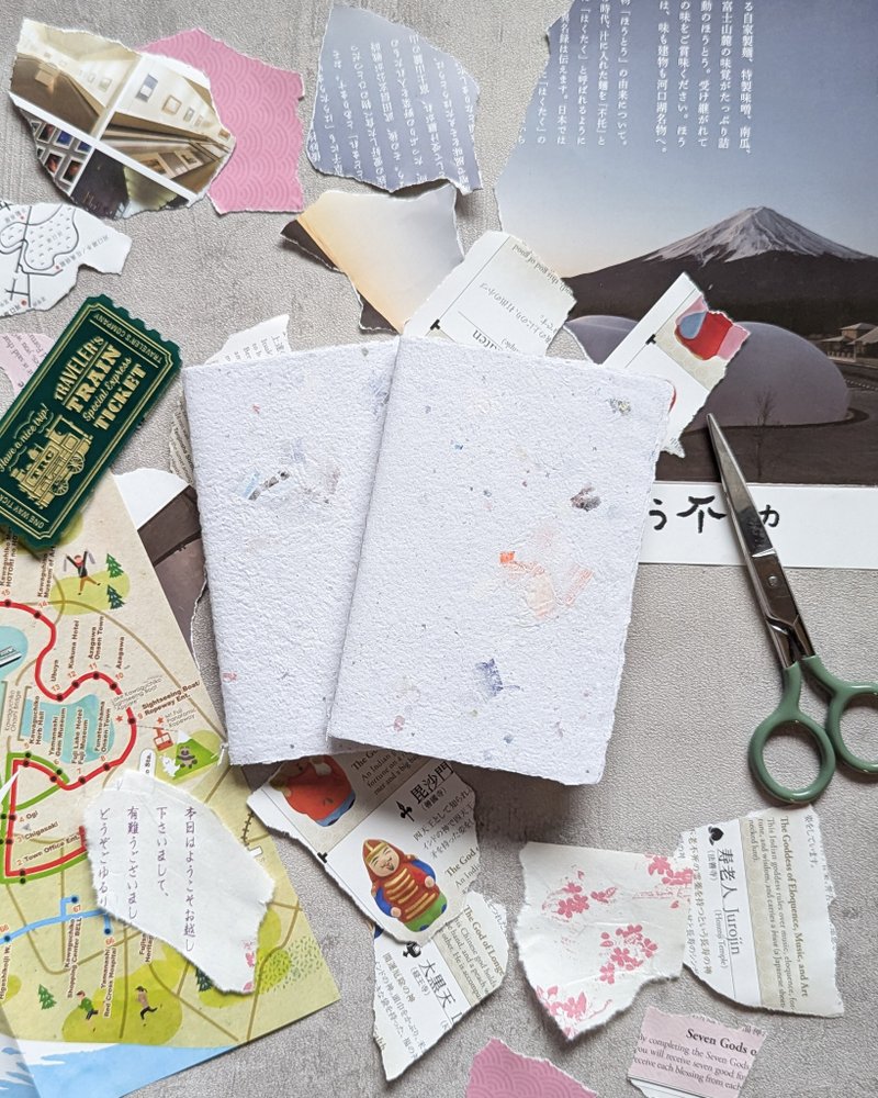 【散页集小手帐】手工纸 手抄纸 再生纸 漂流本 TN PA笔记本 - 笔记本/手帐 - 纸 白色