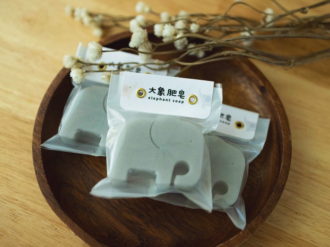 大象肥皂二个 童年时光 谢师礼物 - 肥皂/手工皂 - 其他材质 灰色